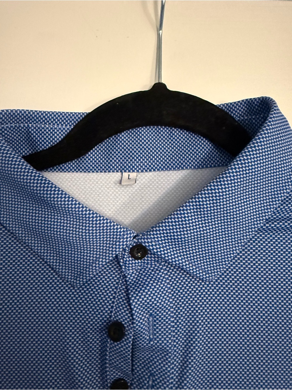 Men's Performance Polo in Blue - Lightweight Short Sleeve - Picture 2 of 4